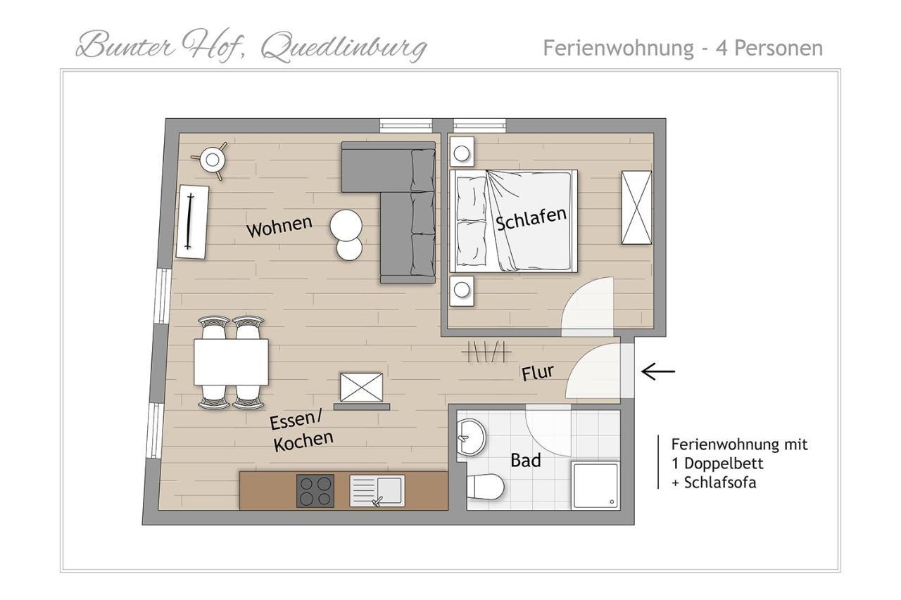 Ferienwohnungen Bunter Hof كيدلينبورغ المظهر الخارجي الصورة